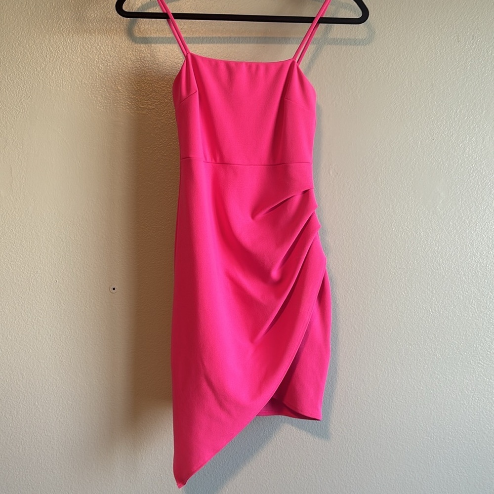 Vici Boutique Blue Blush Barbie Pink Mini Bodycon Dress Women's Small - Picture 4 of 5